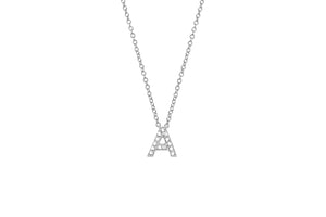 Diamond Initial Necklace